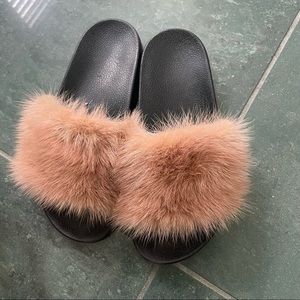 Given by fur slides